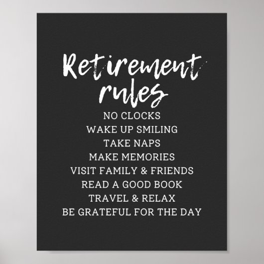 Rules Sign inchecken, Gift Sign inchecken Poster (Voorkant)