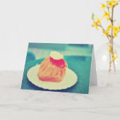 Rum baba wenskaart kaart (Gele Bloem)