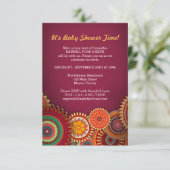 Rum Burst Creative Invitation Card Design Kaart (Staand voorkant)