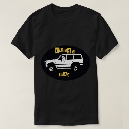 Rum Bus Bundy Land Cruiser 80 Serie T-shirt (Design voorkant)