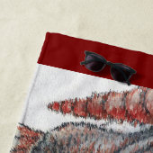 Rum Cay, Bahamas, Seashells: Beach Towel Strandlaken (In situ)