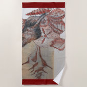 Rum Cay, Bahamas, Seashells: Beach Towel Strandlaken (Voorkant)