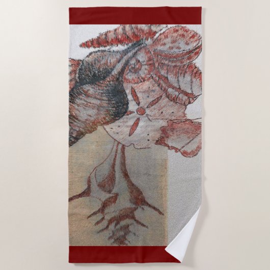 Rum Cay, Bahamas, Seashells: Beach Towel Strandlaken (Voorkant)