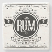 Rum Coaster Stenen Onderzetter (Voorkant)