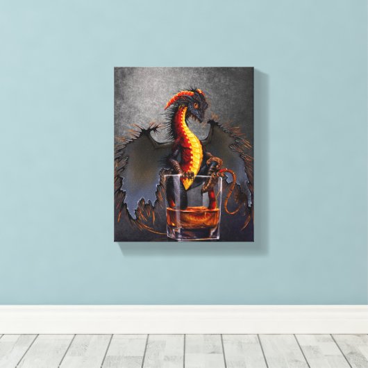Rum Dragon 8x10 Canvas afdrukken (Insitu (Houten vloer))