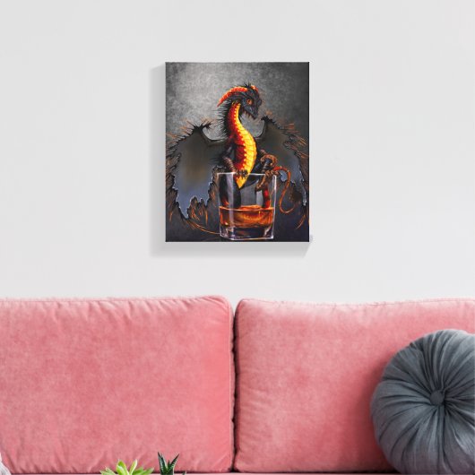 Rum Dragon 8x10 Canvas afdrukken (Insitu (Woonkamer))