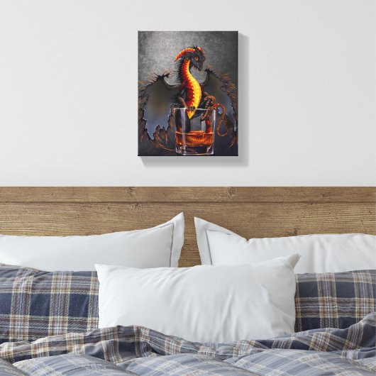 Rum Dragon 8x10 Canvas afdrukken (Insitu (Slaapkamer))