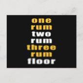 Rum drink-alcoholfeest grappig gezegde briefkaart (Voorkant)