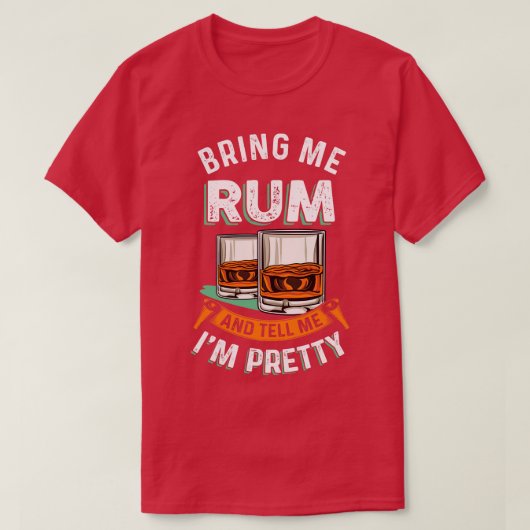 Rum Drink Funny Rum Drinker T-shirt (Design voorkant)