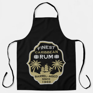 Rum Drinker Verjaardag boven de heuvel Schort