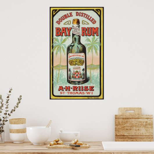 Rum flesje poster (Keuken)
