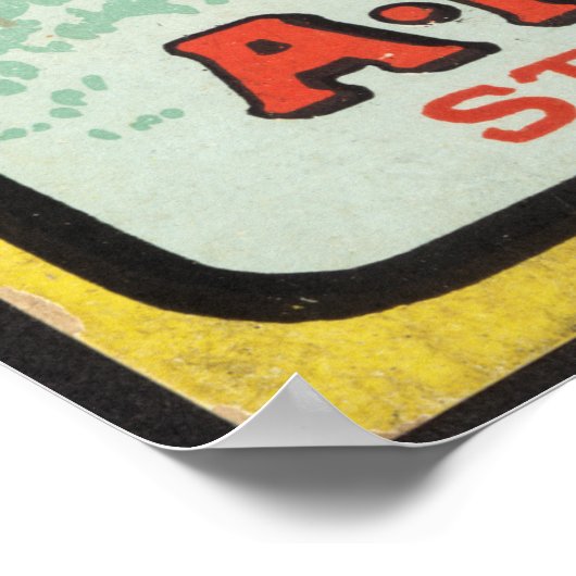 Rum flesje poster (Hoek)