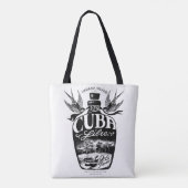 Rum flesje tote bag (Achterkant)