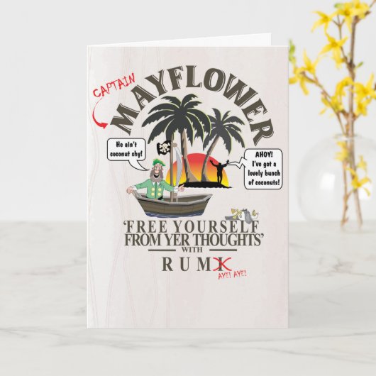 RUM GRAPJE KAART (Gele Bloem)