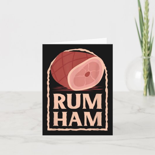 Rum Ham T I Funny Bbq S _2 Kaart (Voorkant)