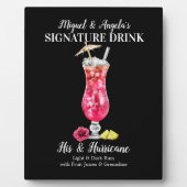 Rum Hurricane • PERSONALISEER deze handtekeningdra Fotoplaat (Voorkant)