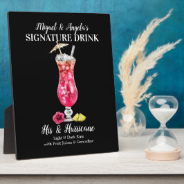 Rum Hurricane • PERSONALISEER deze handtekeningdra Fotoplaat