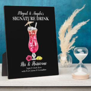 Rum Hurricane • PERSONALISEER deze handtekeningdra Fotoplaat