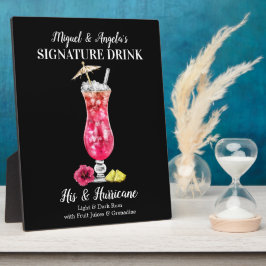Rum Hurricane • PERSONALISEER deze handtekeningdra Fotoplaat