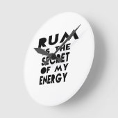 Rum is het geheim van mijn energie ronde klok (Hoek)