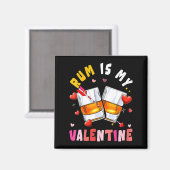 Rum Is Mijn Valentijnshart Overeenkomstige Drinker Magneet (Voorkant / Achterkant)