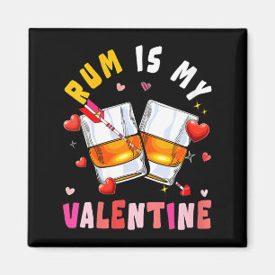 Rum Is Mijn Valentijnshart Overeenkomstige Drinker Magneet
