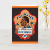  rum label kaart (Gele Bloem)