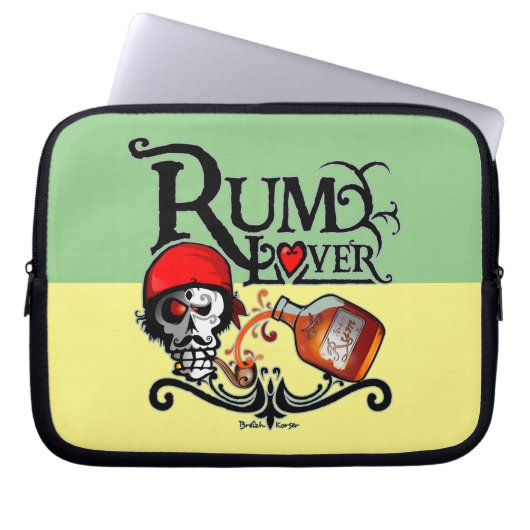 Rum liefhebber laptop sleeve (Voorkant)