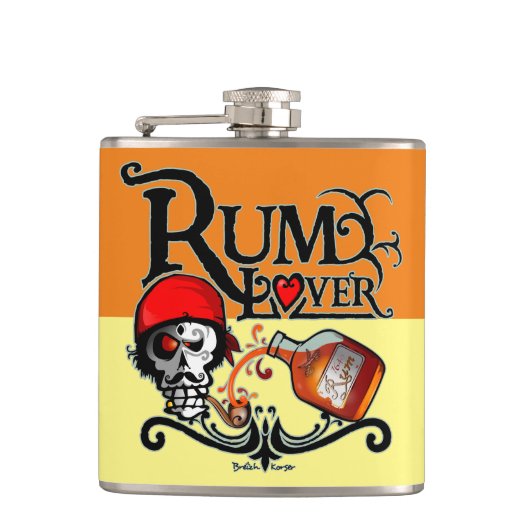 Rum lover heupfles (Voorkant)
