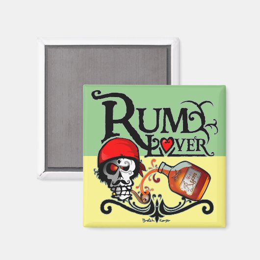 Rum lover Magnet (Voorkant / Achterkant)