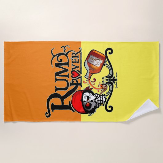 Rum lover strandlaken (Voorkant)