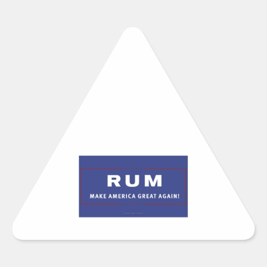 Rum maakt Amerika weer geweldig Sticker (Voorkant)