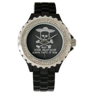 Rum Mustache aangepaste horloges