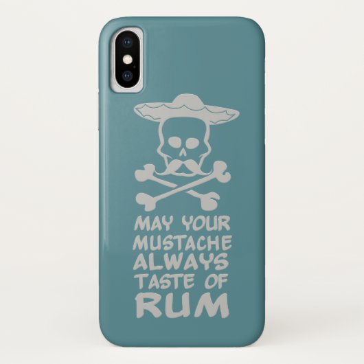 Rum Mustache aangepaste telefoongesprekken Case-Mate iPhone Case (Achterkant)