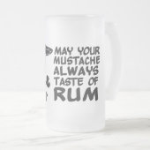 Rum Mustache mok - kies stijl, kleur (Voorkant rechts)
