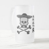 Rum Mustache mok - kies stijl, kleur (Voorkant links)