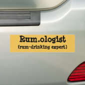 Rum.ologe Bumpersticker (Op auto)