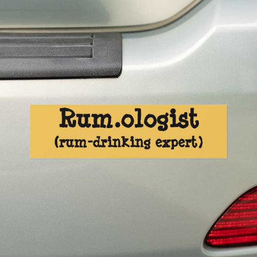 Rum.ologe Bumpersticker (Op auto)
