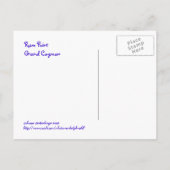 Rum Point, Gr. Cayman, Kleurrijk bewegwijzering Br Briefkaart (Achterkant)