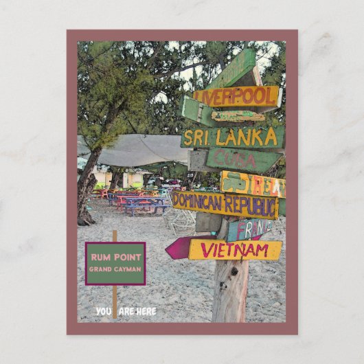 RUM POINT, GRAND CAYMAN EILANDEN BRIEFKAART (Voorkant)