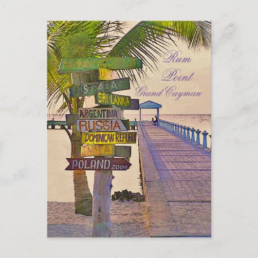 RUM POINT, GRAND CAYMAN ISLAND, VERENIGDE STATEN BRIEFKAART (Voorkant)