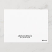 RUM PUNCH Cocktail Recipe Art Briefkaart (Achterkant)