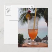 Rum Punch Drink Briefkaart (Voorkant / Achterkant)