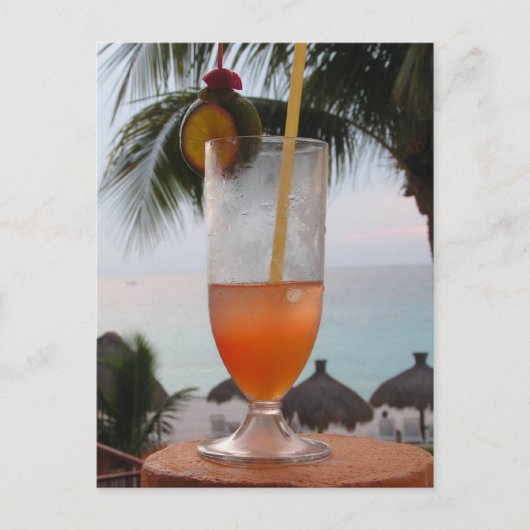 Rum Punch Drink Briefkaart (Voorkant)