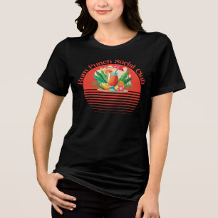 Rum Punch Social Club, rood Tri-Blend Shirt