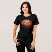 Rum Punch Social Club, rood Tri-Blend Shirt (Voorkant volledig)