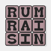 Rum Raisin, ijskiemaroma Magneet (Voorkant)