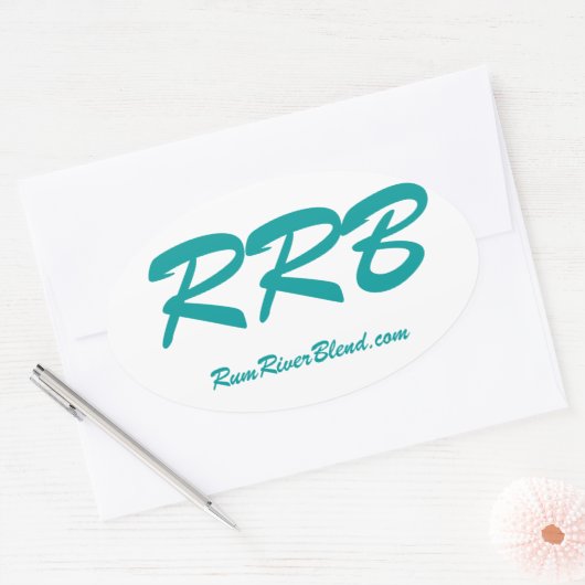 Rum River Blend Ovale Sticker (Envelop)