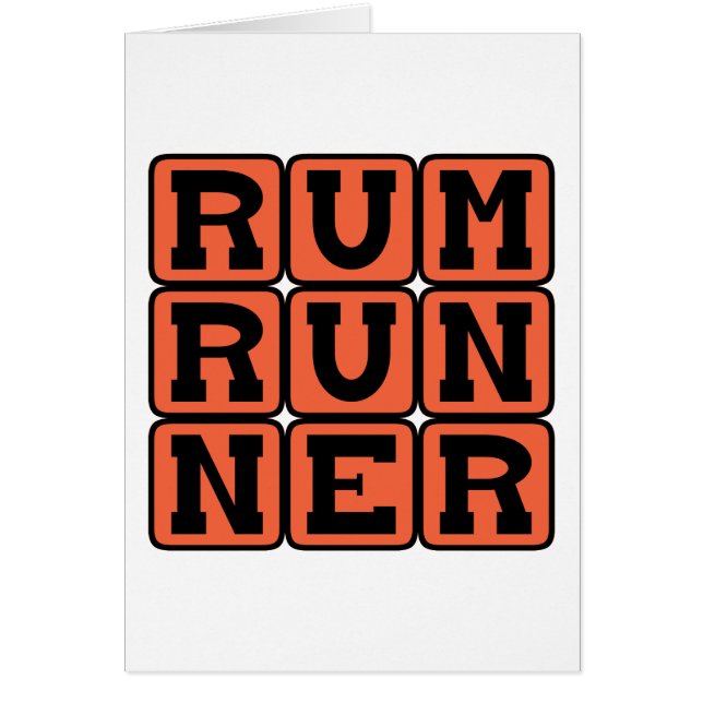 Rum Runner, cocktail (Voorkant)