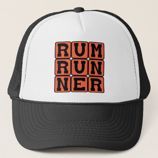Rum Runner, cocktail Trucker Pet (Voorkant)